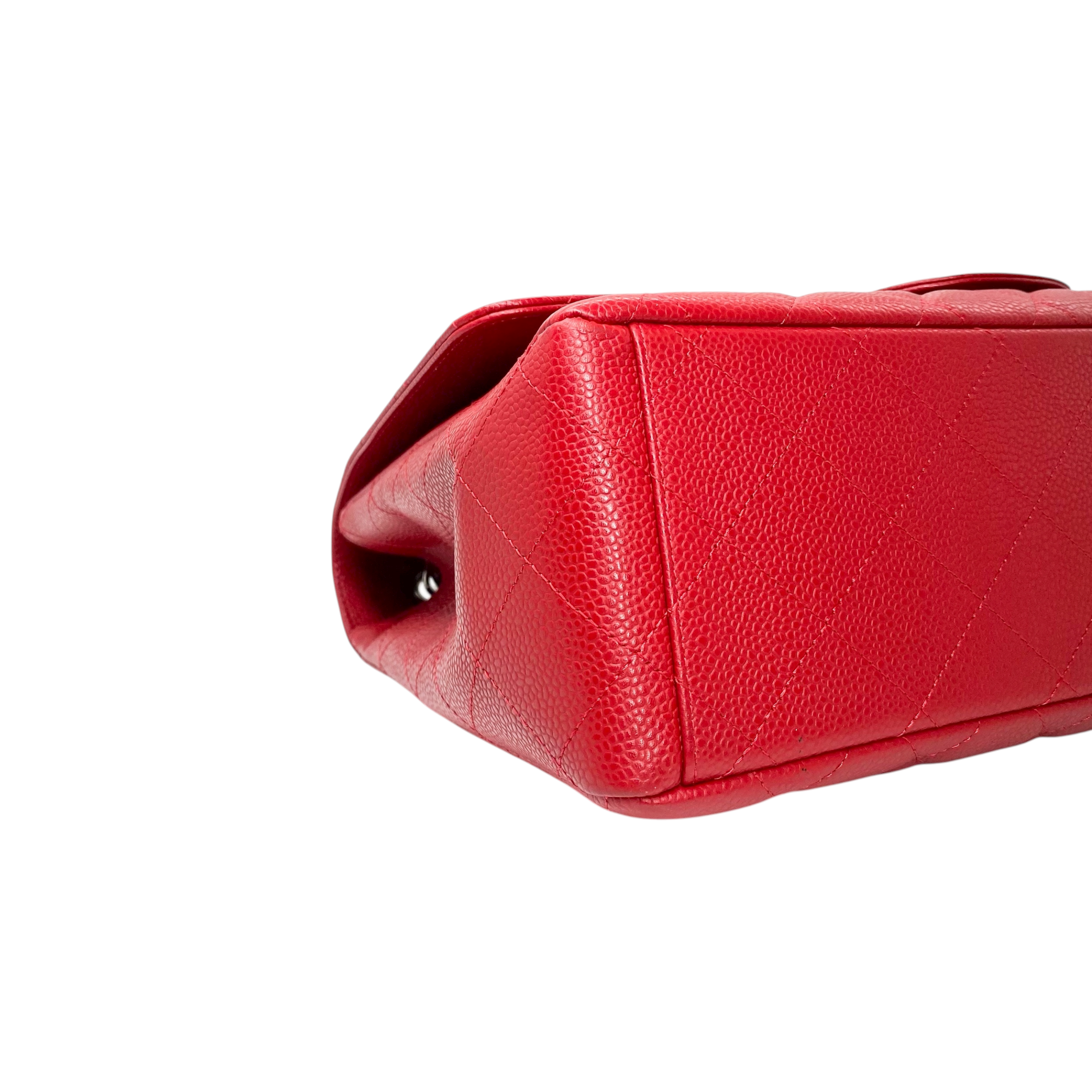 Chanel Red Maxi Single Flap Bag