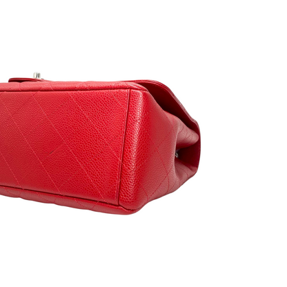 Chanel Red Maxi Single Flap Bag