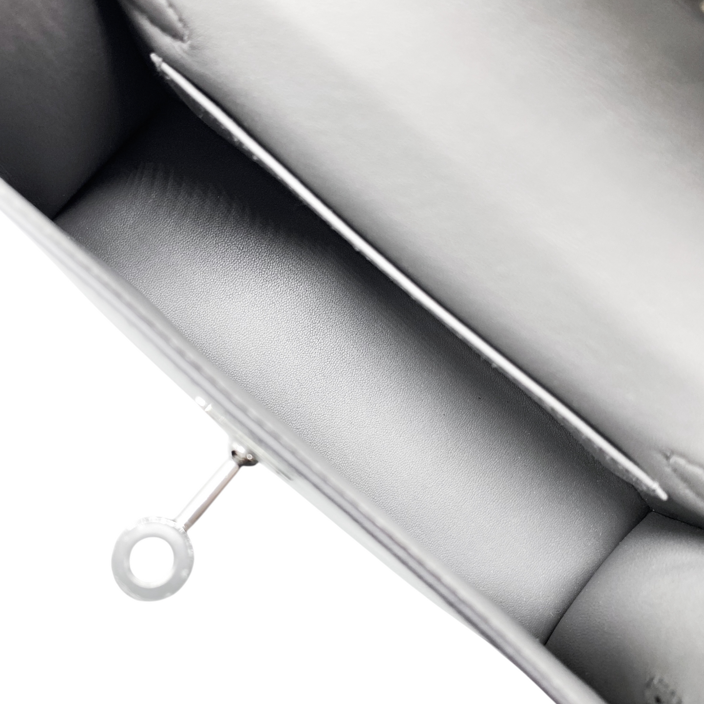 Hermes Mini Kelly 20 Gris Meyer Madame Palladium Hardware