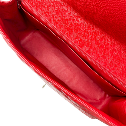 Chanel Red Maxi Single Flap Bag