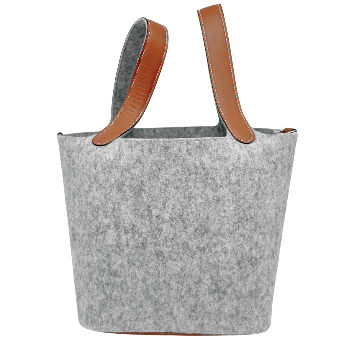 Hermes Picotin 22 Gris Clair Felt Barenia Trim
