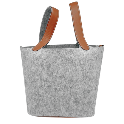 Hermes Picotin 22 Gris Clair Felt Barenia Trim