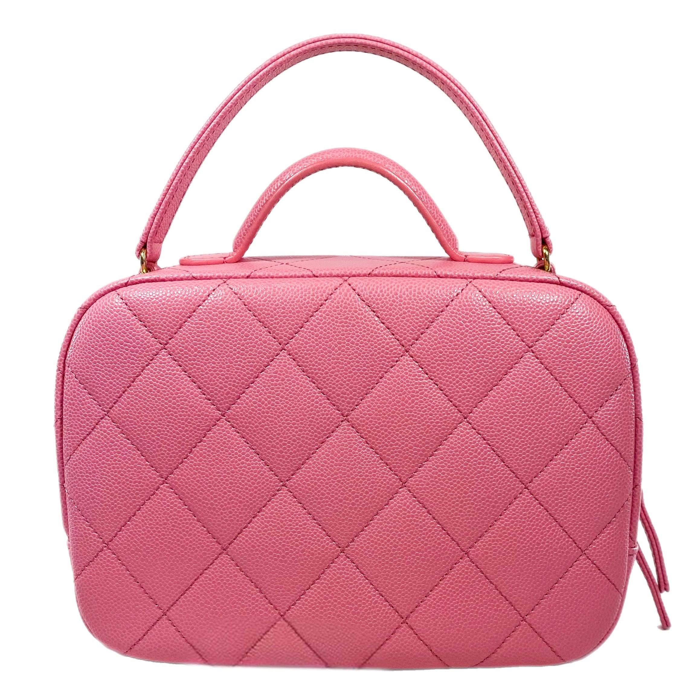 Chanel Pink Caviar Vanity Case