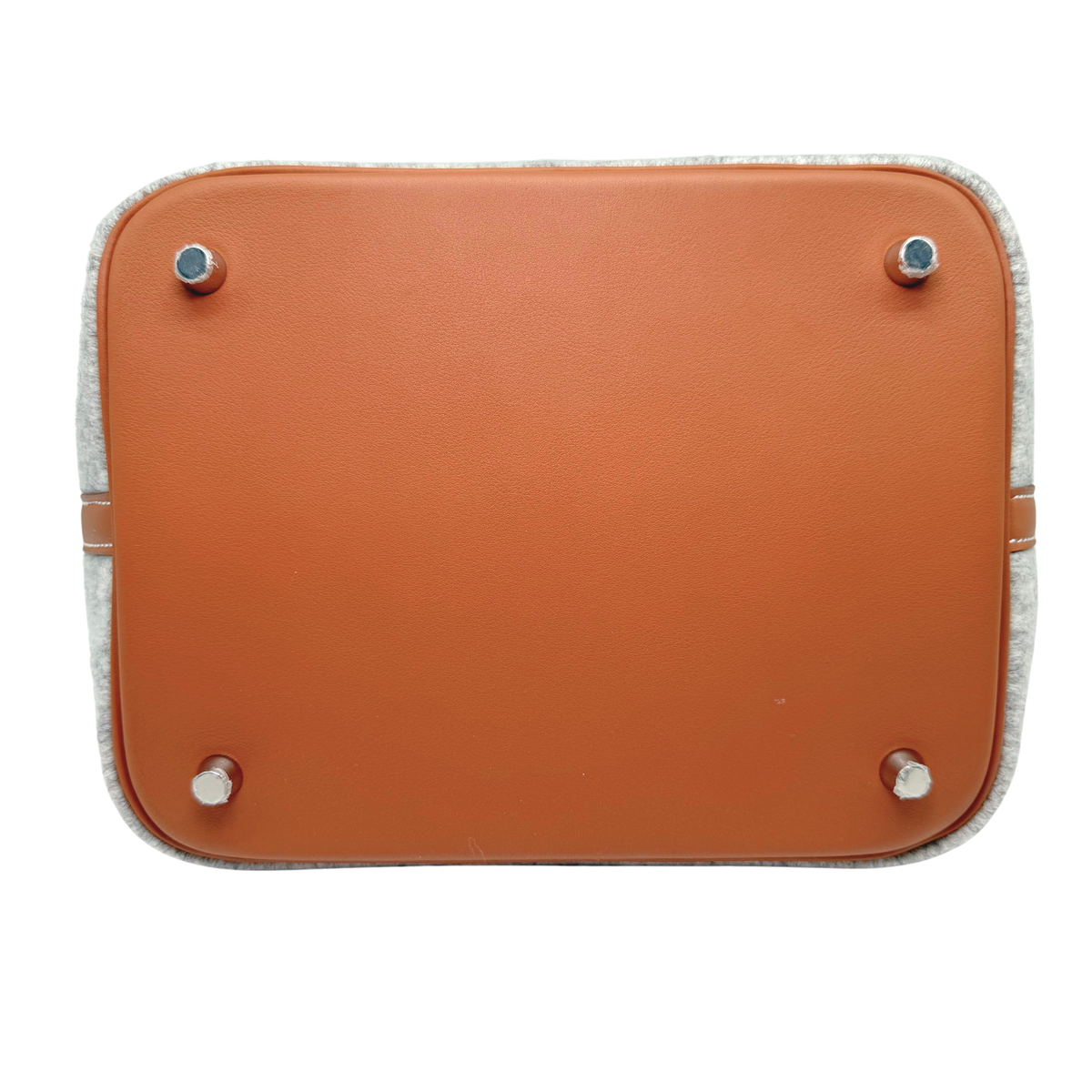 Hermes Picotin 22 Gris Clair Felt Barenia Trim