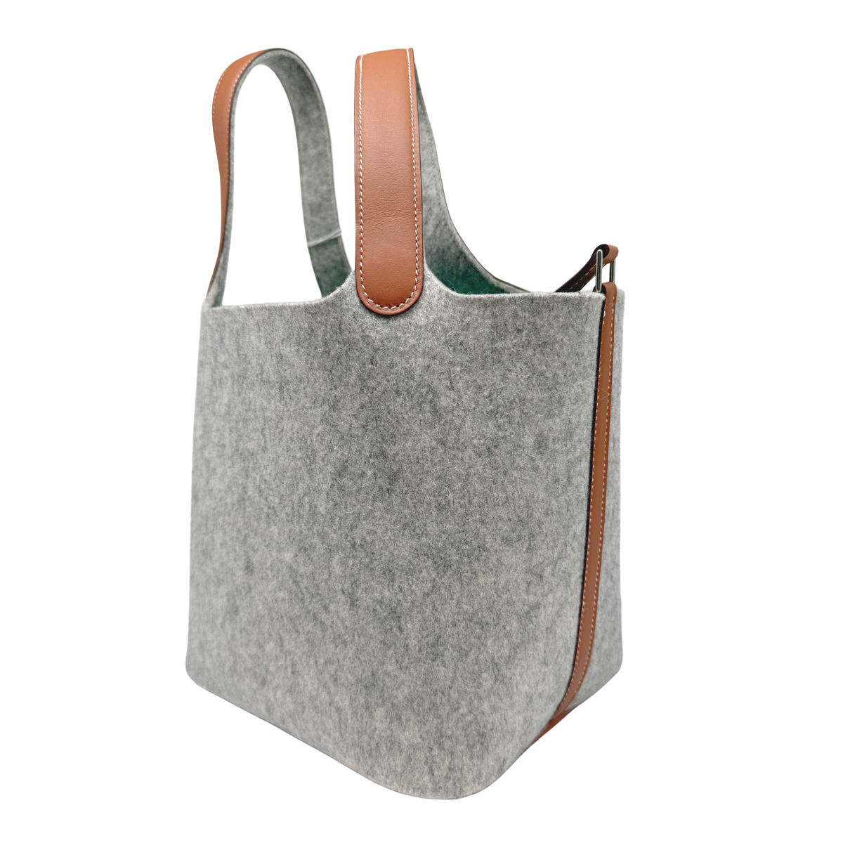 Hermes Picotin 22 Gris Clair Felt Barenia Trim
