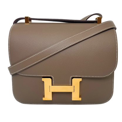 Hermès Constance 24 Etoupe Epsom Gold Hardware