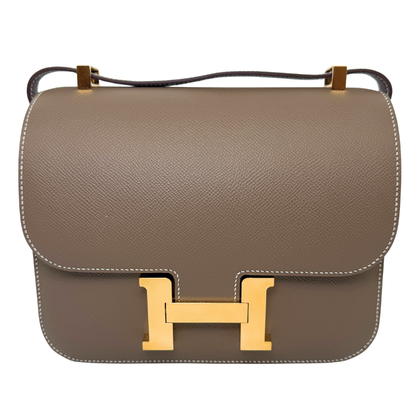 Hermès Constance 24 Etoupe Epsom Gold Hardware