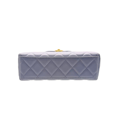 Chanel Small Kelly Lilac Calfskin Shopper