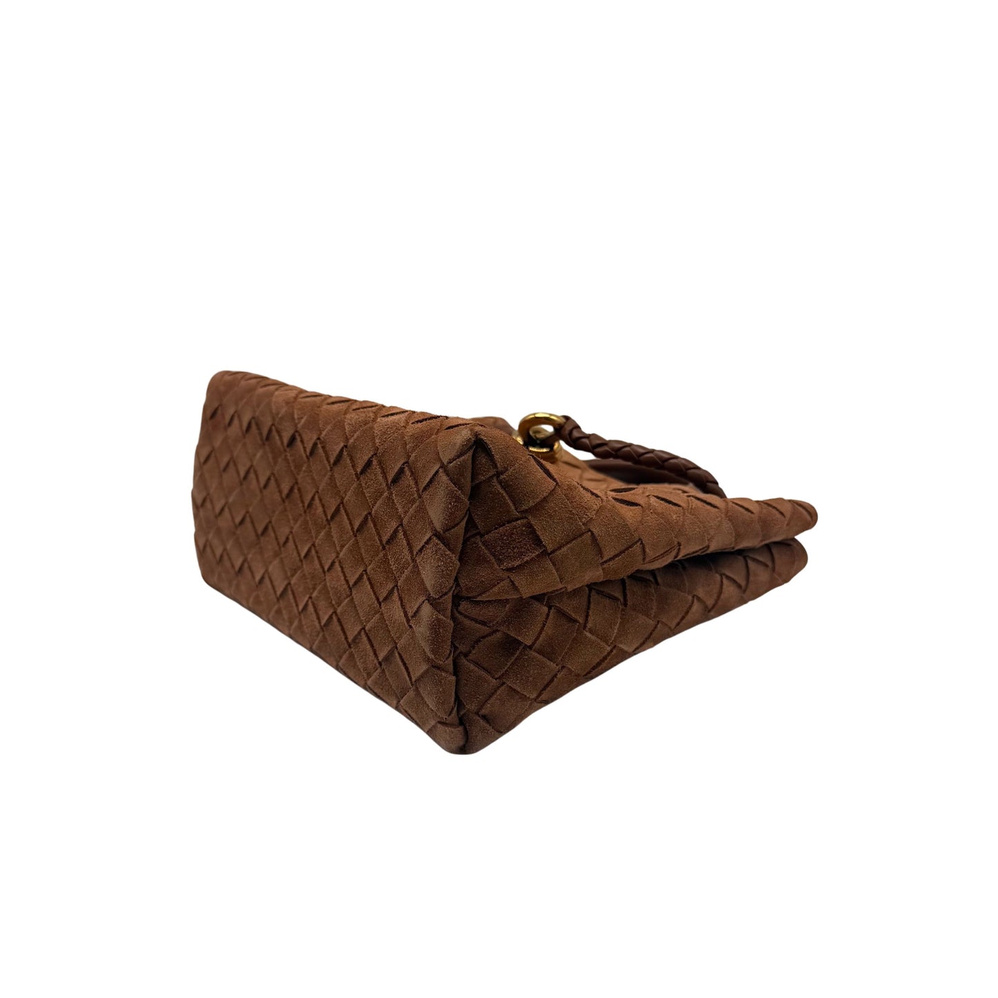 Bottega Veneta Amber Suede Small Andiano Tote