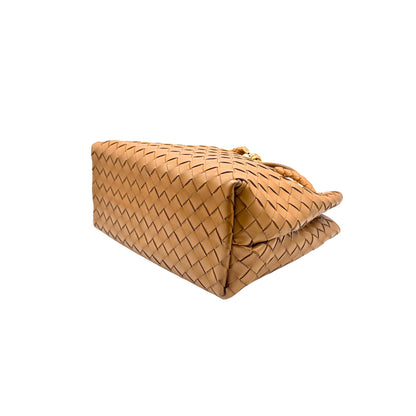Bottega Veneta Dark Beige Andiamo Medium Bag