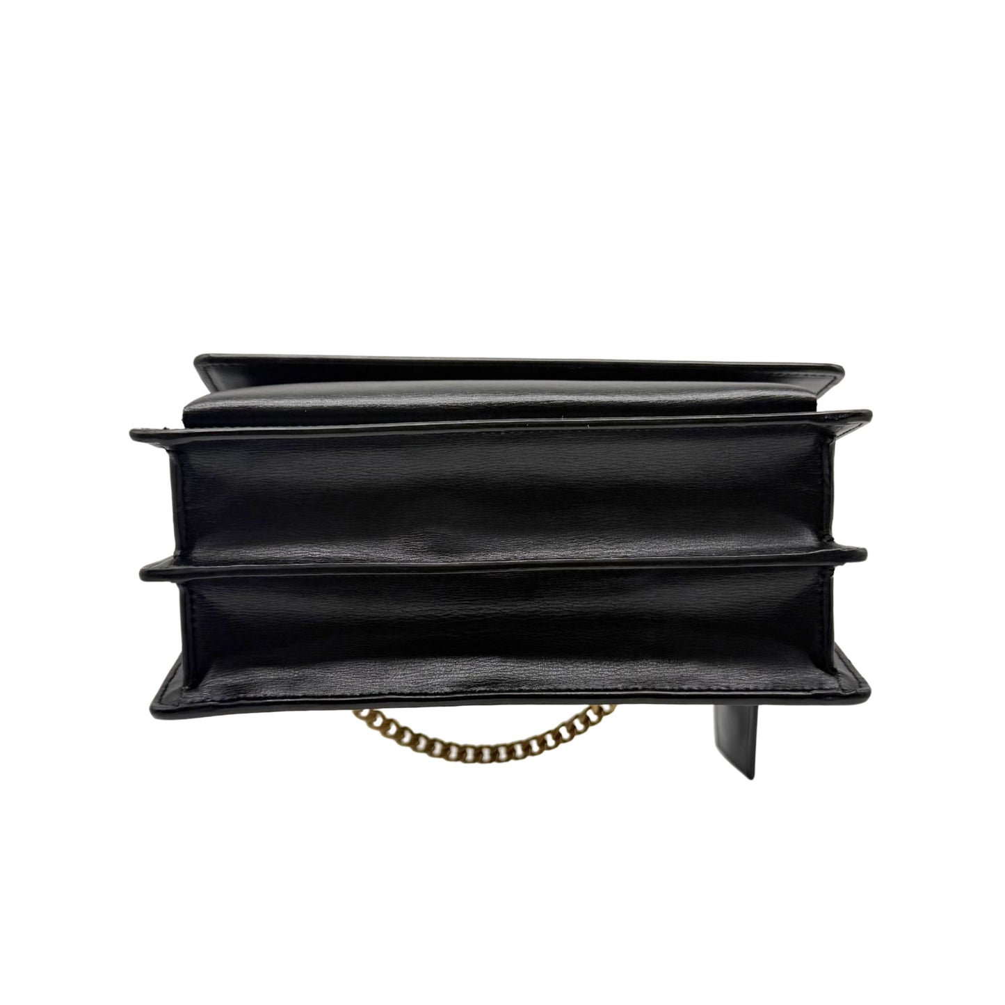 Saint Laurent Black Medium Signature Sunset Flap Bag