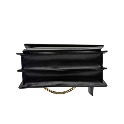 Saint Laurent Black Medium Signature Sunset Flap Bag