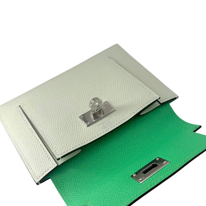 Hermes Kelly Pocket Wallet Tri Color Palladium Hardware