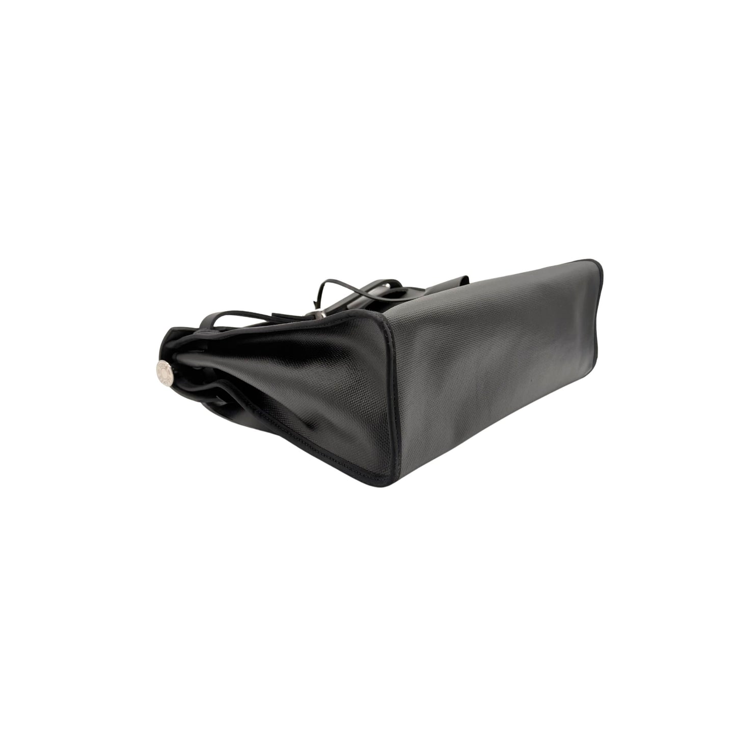 Hermes Herbag 31 in Black Canvas with Leather Trim