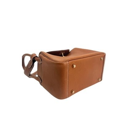 Hermes Mini Lindy 20cm Barenia Faubourg Leather