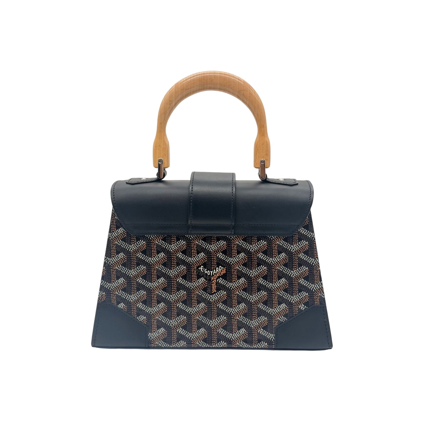 Goyard Black Mini Saigon Top Handle