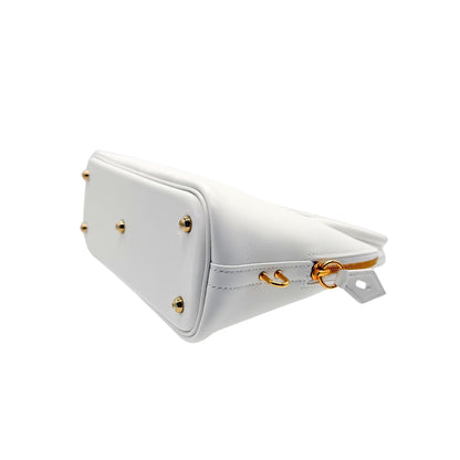 Hermes White Bolide 25cm