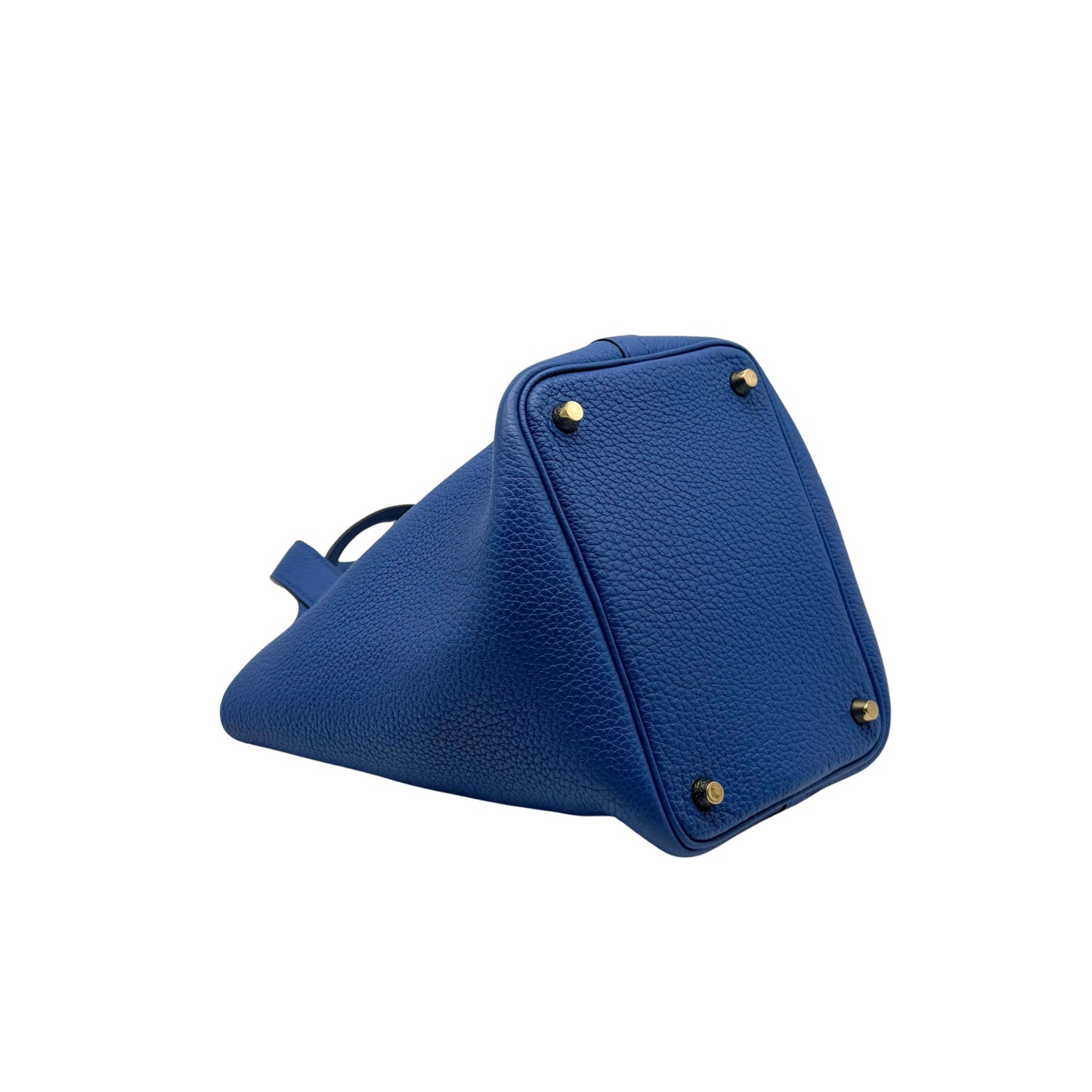 Hermes Picotin 18 Bleu France with Gold Hardware