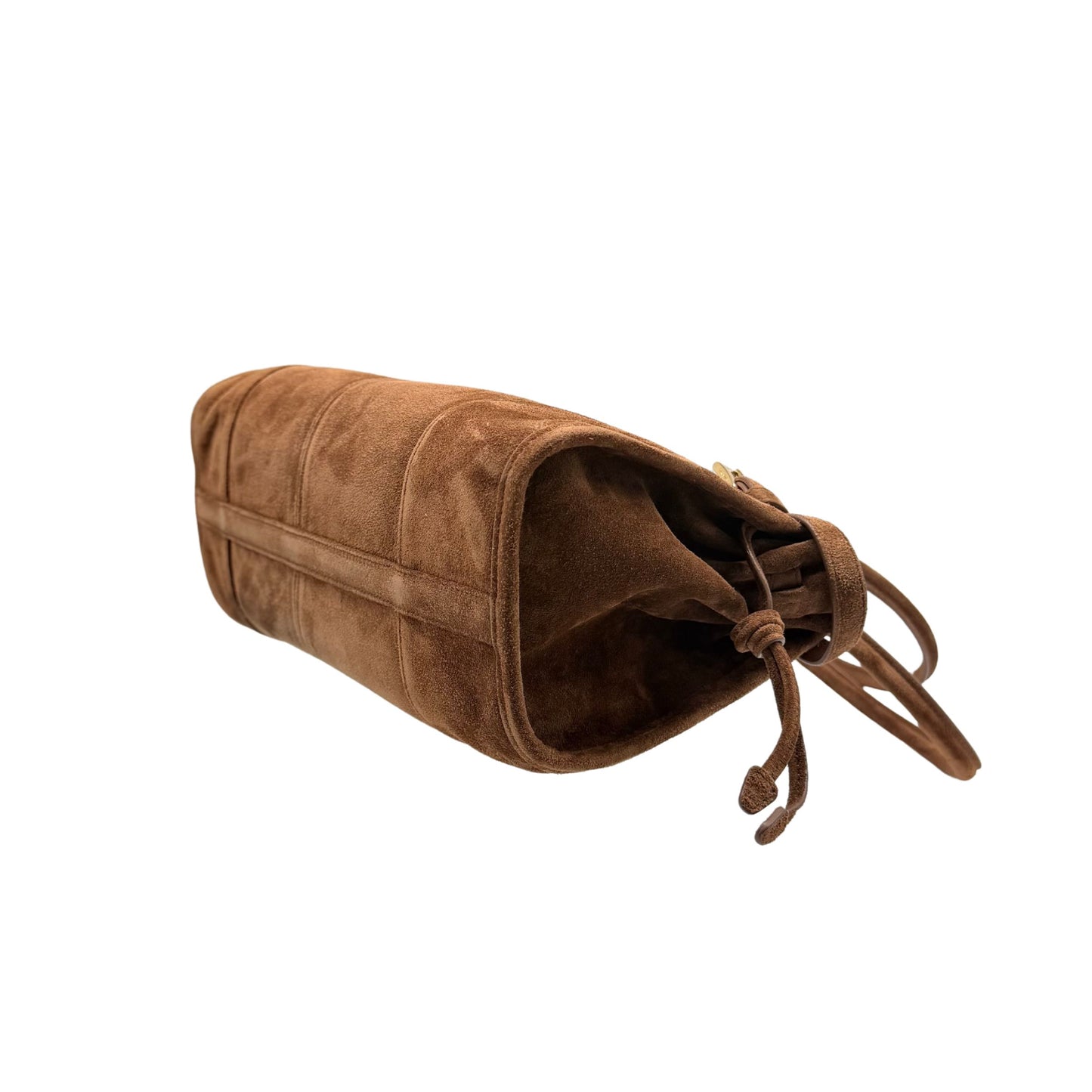 Prada Brown Suede Shoulder Bag