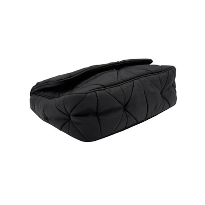 Prada Black Padded Triangle Nylon Shoulder Bag