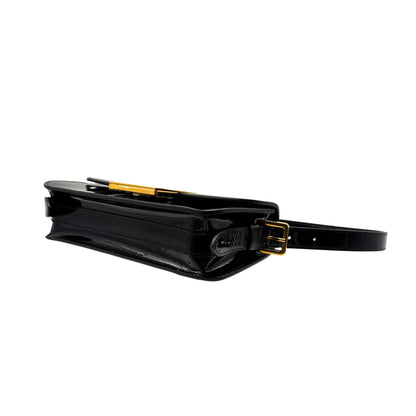 Dior Miss Dior Black Patent Leather Shoulder Bag