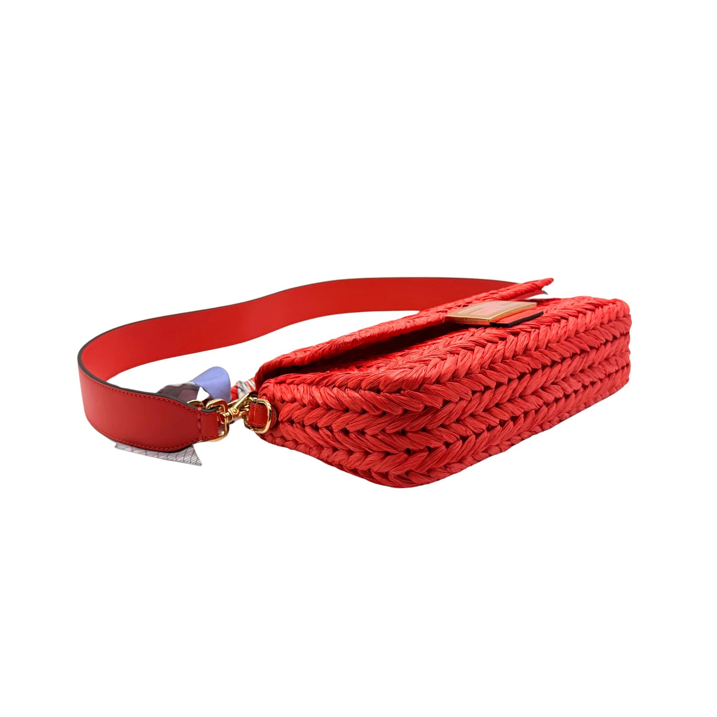 Fendi Baguette Lava Grace FF Woven Handbag