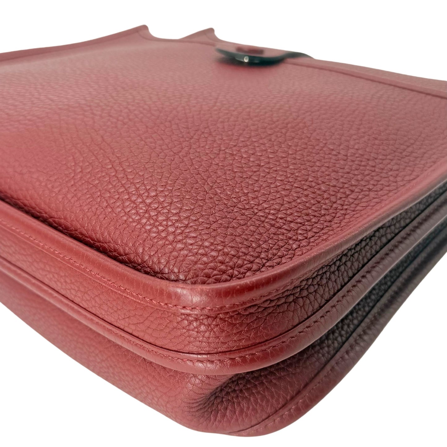 Hermes Evelyne PM Rouge H Palladium Hardware