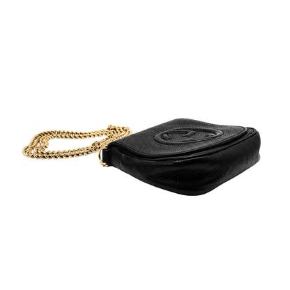 Gucci Black Soho Disco Small Pebbled Crossbody