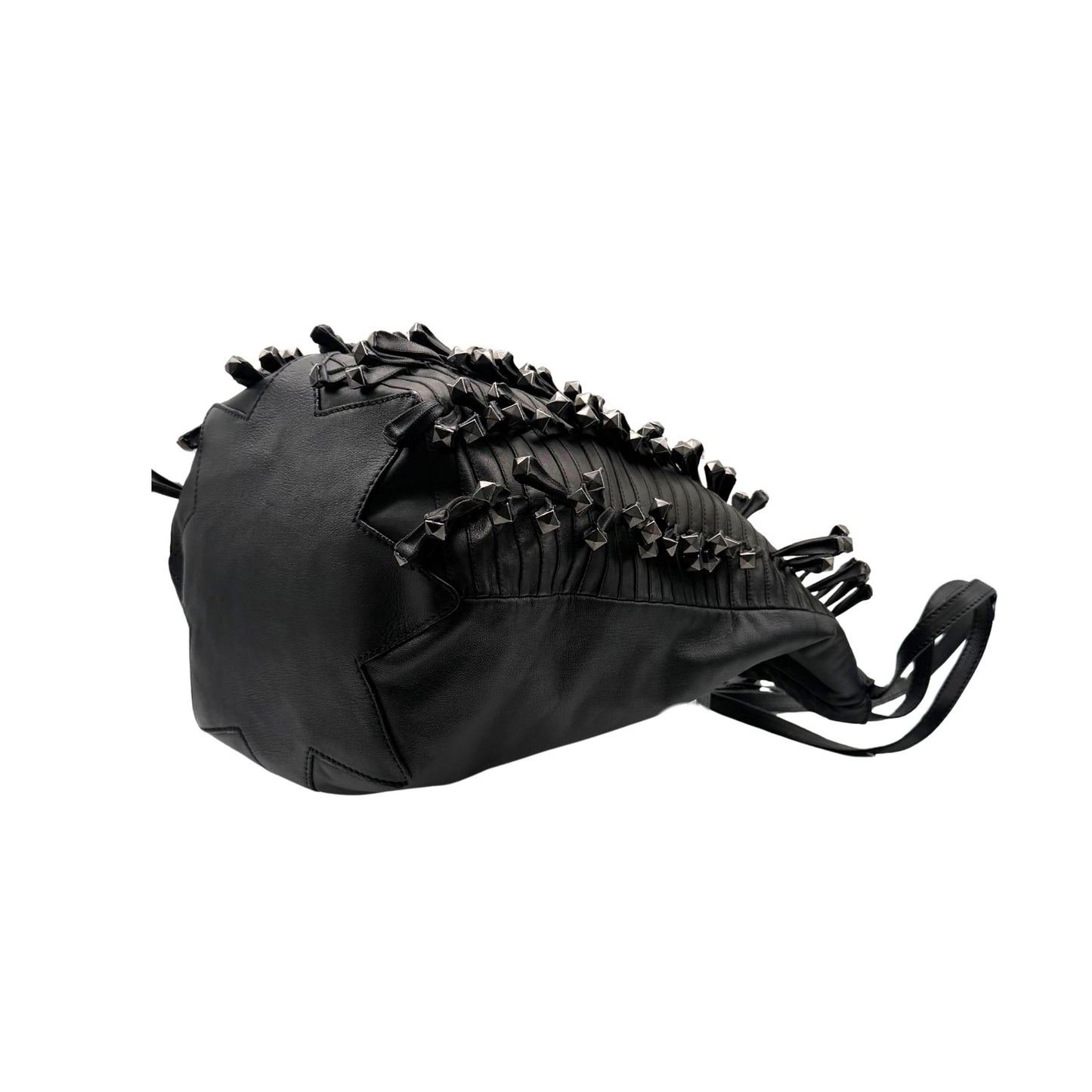 Valentino Rockstud Fringe Bucket Bag