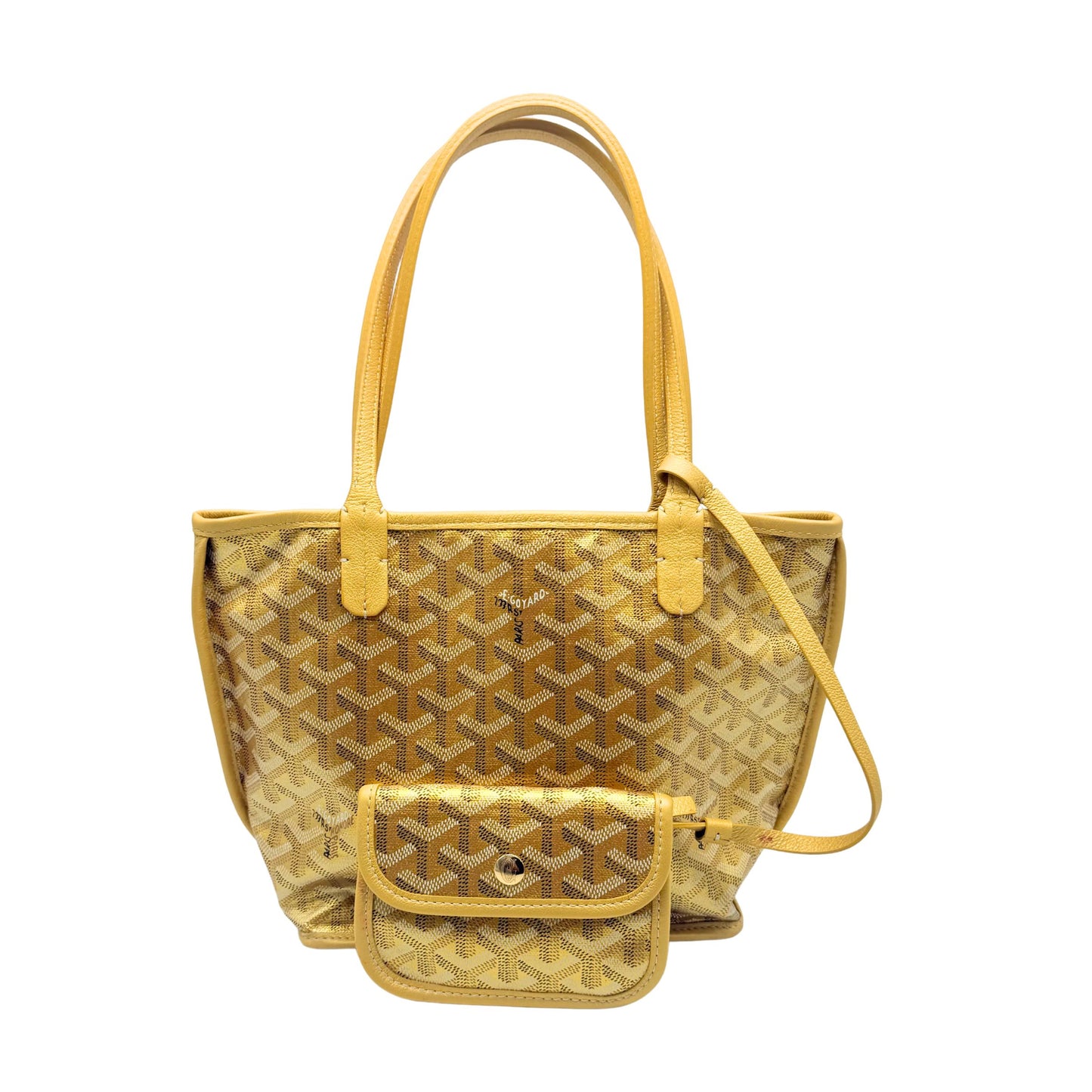 Goyard Anjou Gold Reversible Mini Tote