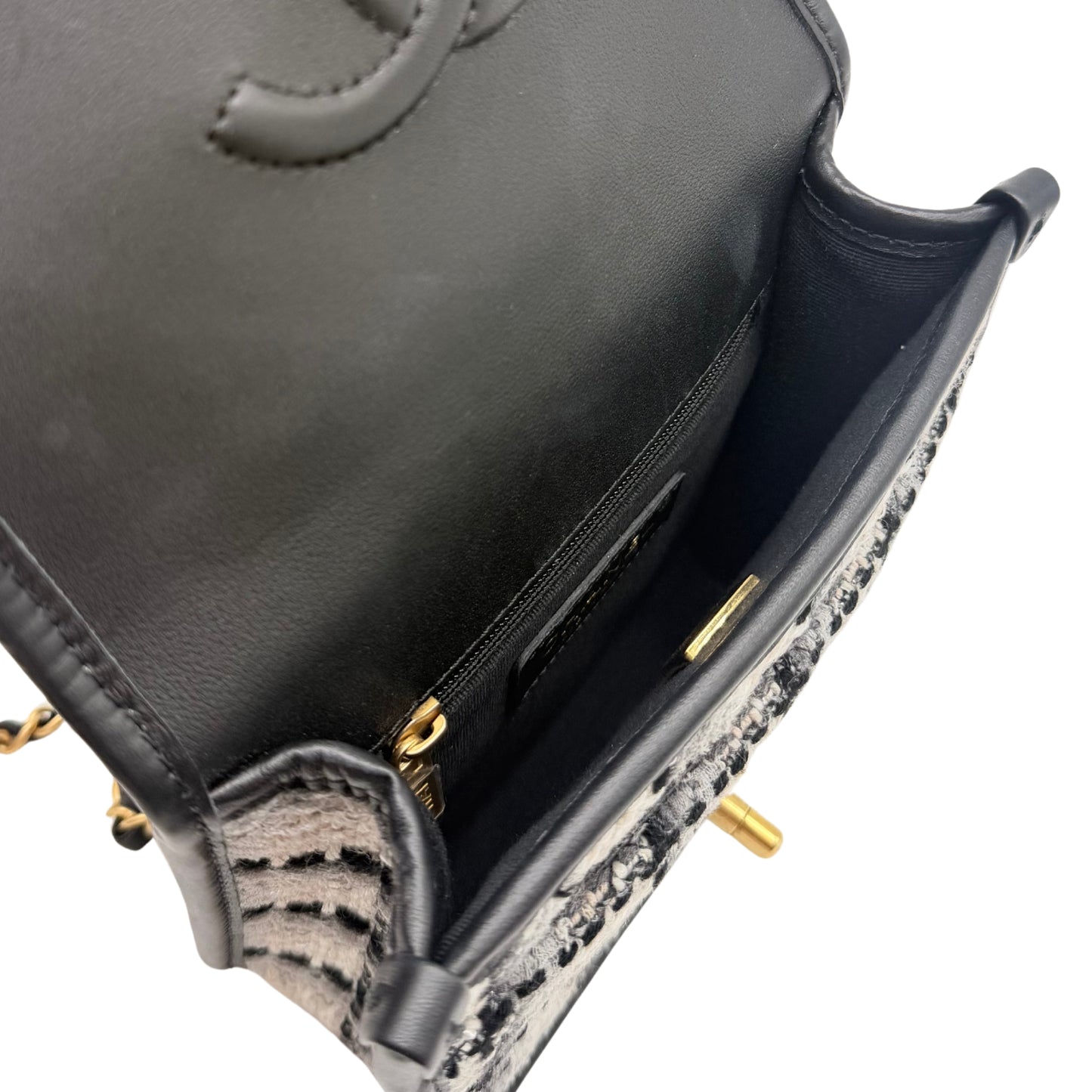 Chanel Tweed School Memory Top Handle