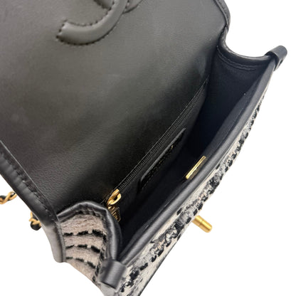 Chanel Tweed School Memory Top Handle