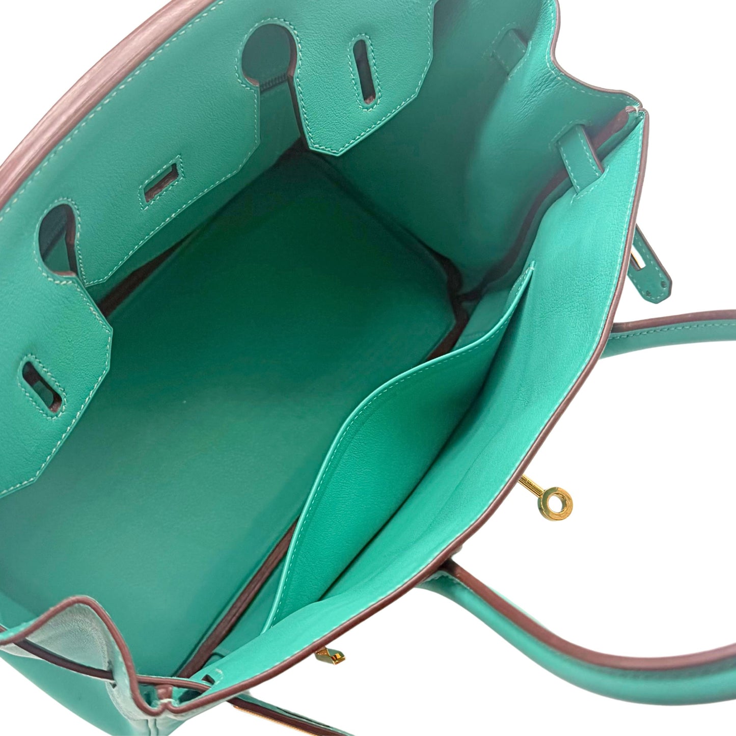 Hermes Birkin 30cm Lagoon Swift with Gold Hardware
