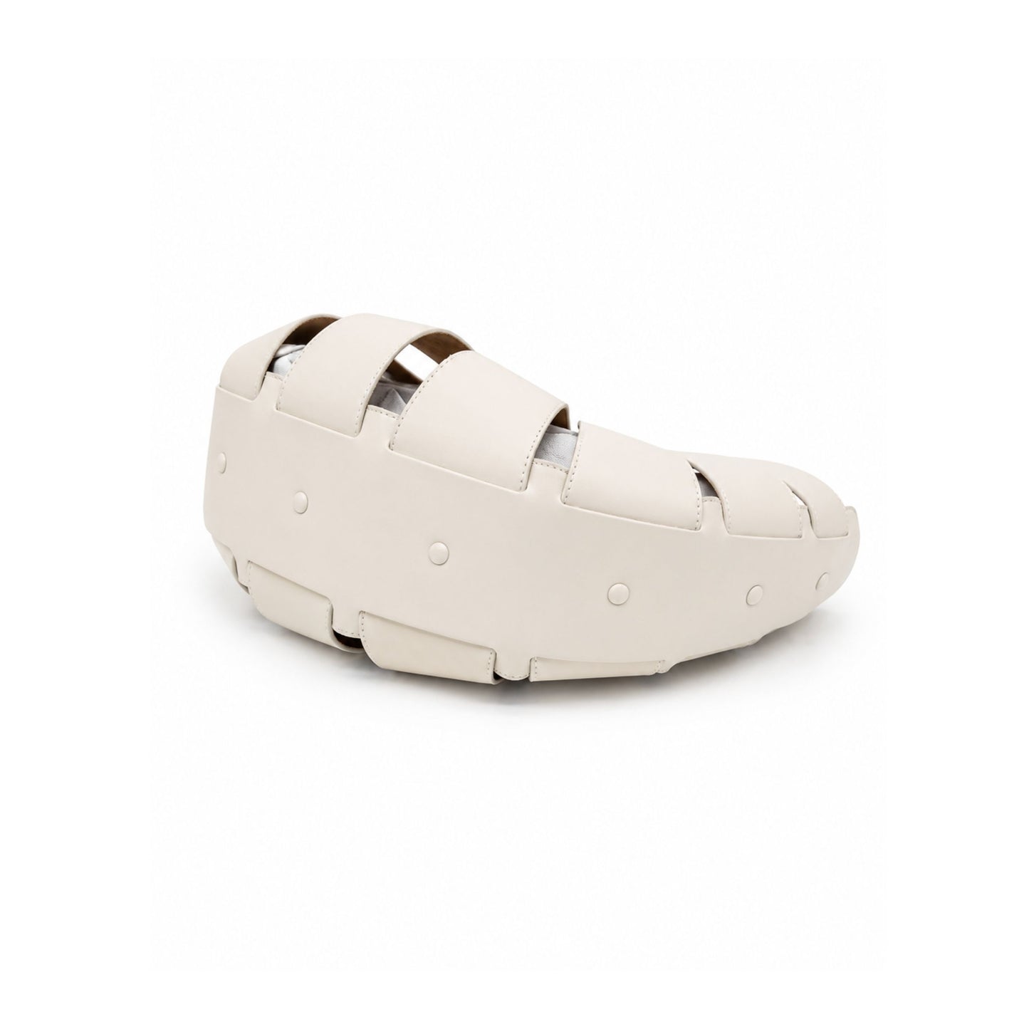 Bottega Veneta White Shell Handbag
