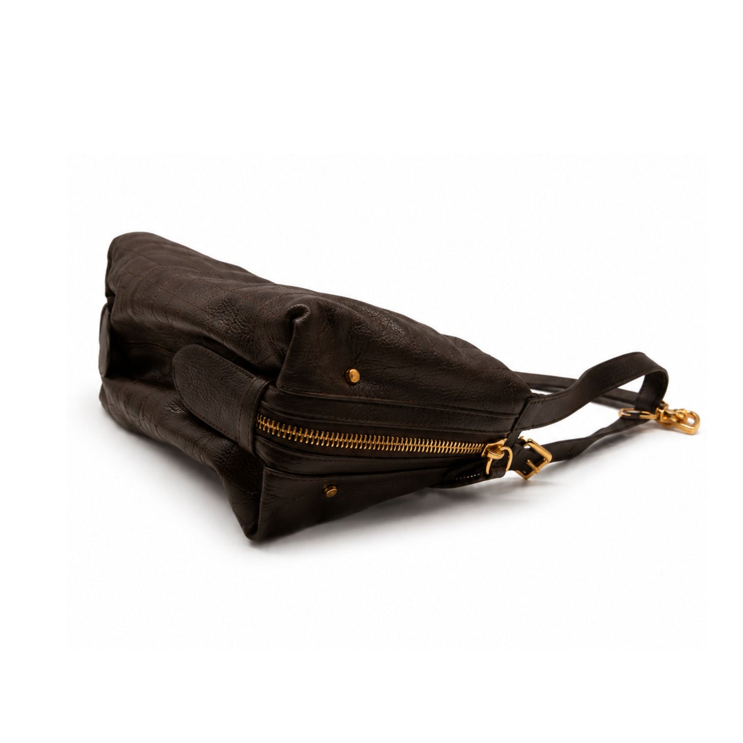 Christian Dior D-Journey Chocolate Plum Hobo Bag
