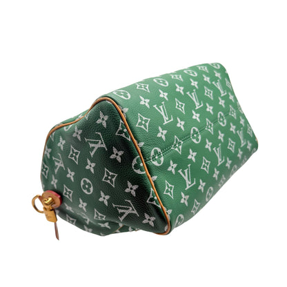 LOUIS VUITTON Calfskin Monogram Speedy P9 Bandouliere 30 Green