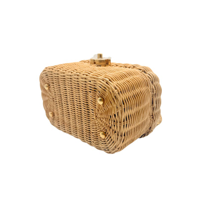 Chanel Braided Rattan Vanity Case