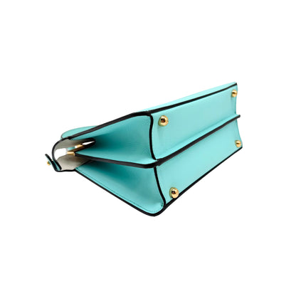 Fendi Small Peekabo Tiffany Blue Handbag