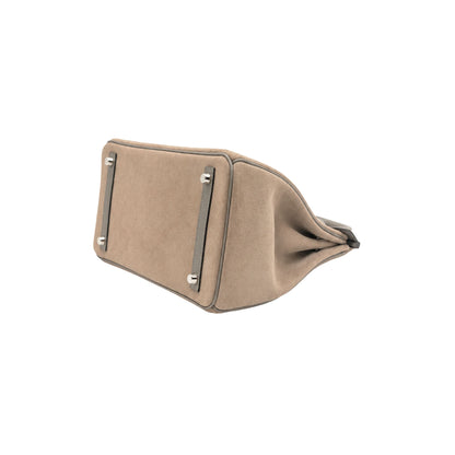 Hermes Birkin 30 Grizzly Gris Meyer Swift Gris Caillou Veau Doblis Palladium Hardware