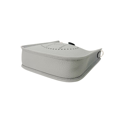 Hermes Blue Glacier Evelyne Crossbody Tres Petit Modele