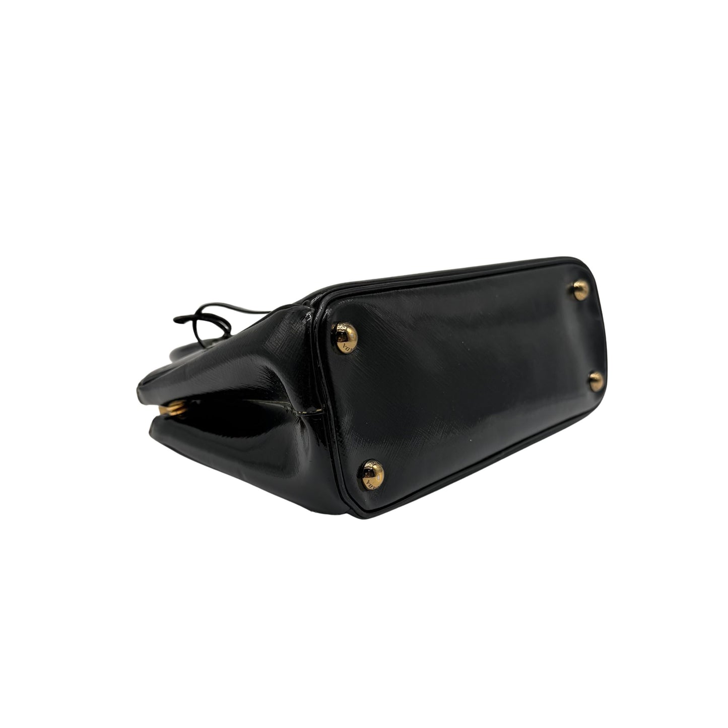 Prada Galleria Small Black Patent Leather Bag