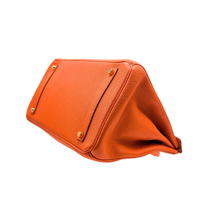 Hermes Birkin 35 Orange Togo Gold Hardware