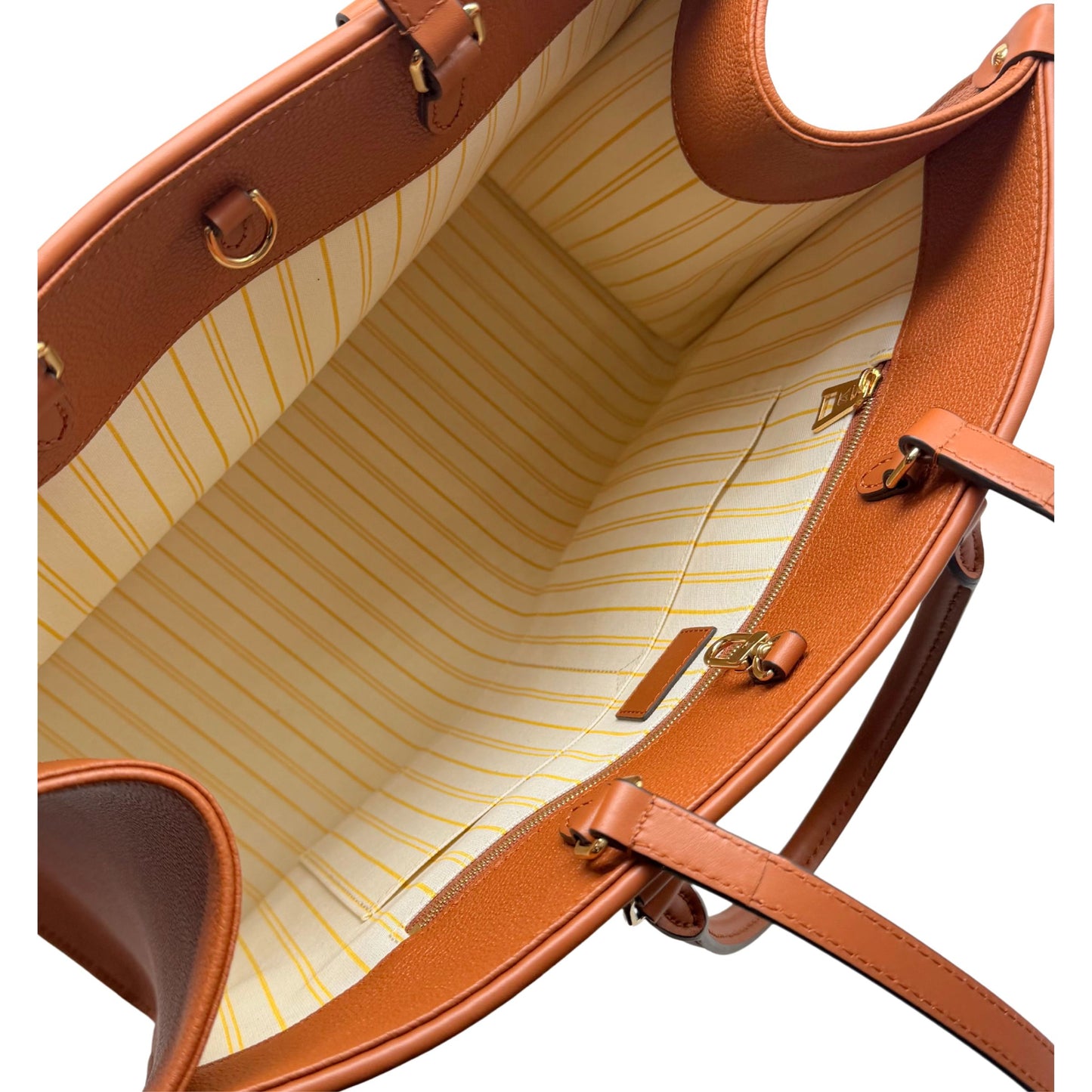 Louis Vuitton On the Go Raffia Beige Brown Tote