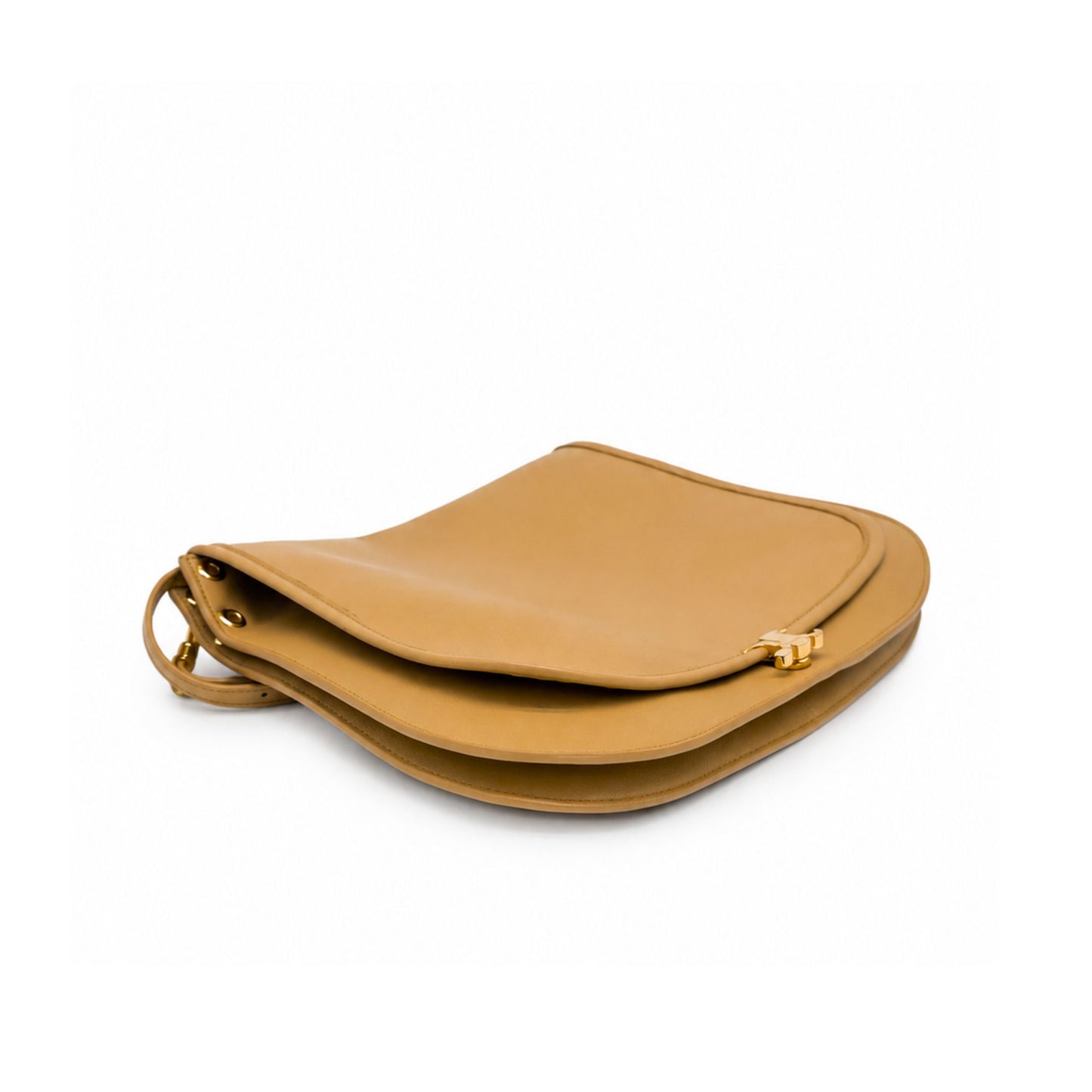 Celine Soft Triomphe Besace in Sand Castle Crossbody