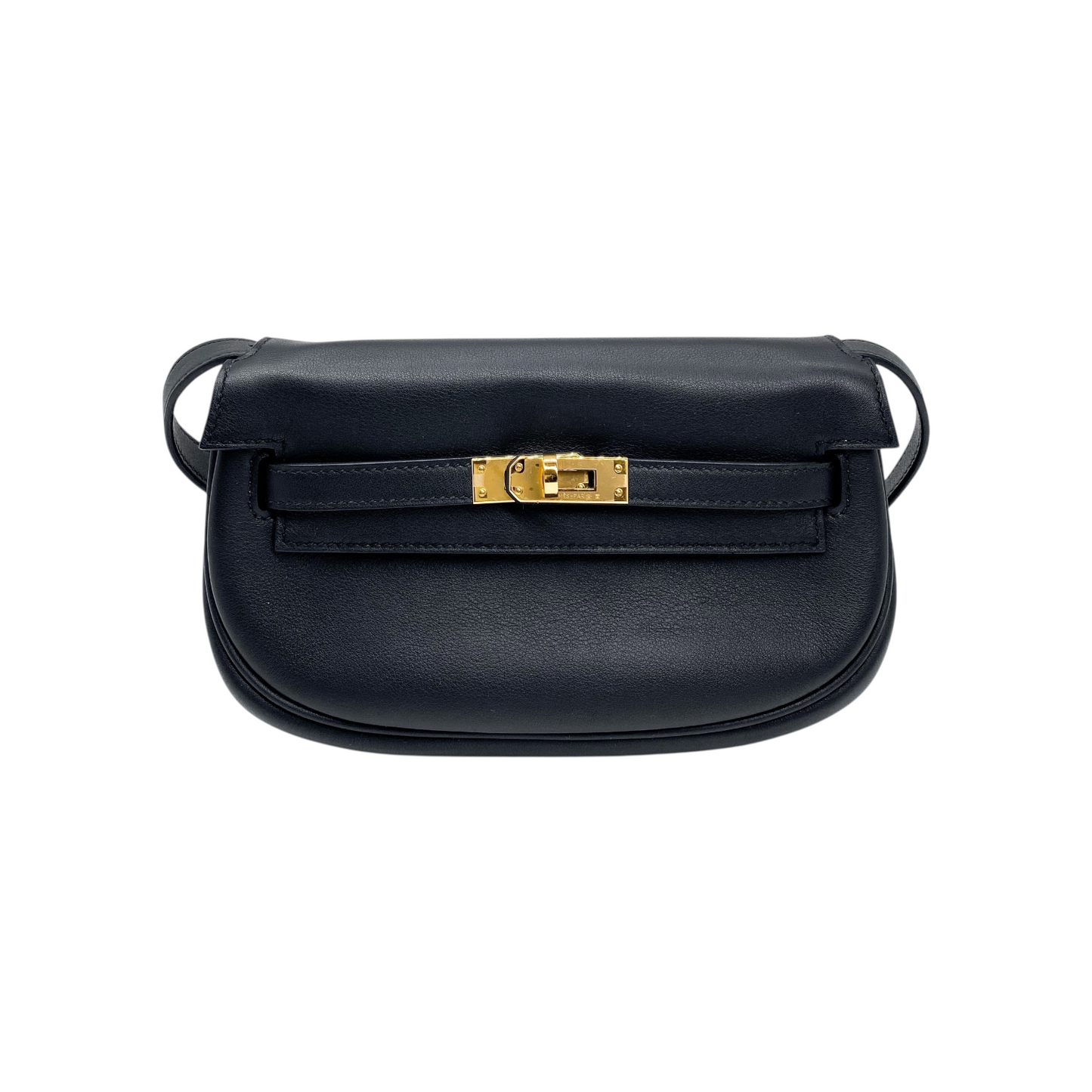 Hermes Kelly Moove Noir Swift Gold Hardware
