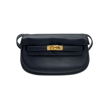 Hermes Kelly Moove Noir Swift Gold Hardware