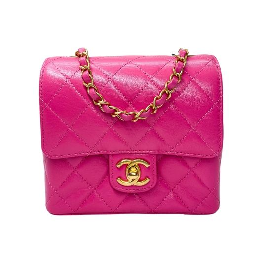 Chanel Pink Mini Classic Single Flap Bag