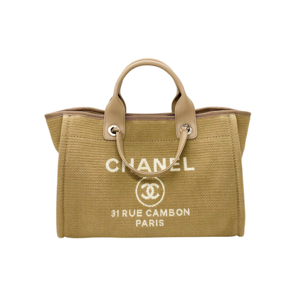 Chanel Khaki Small Deauville