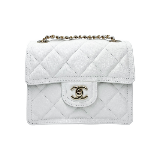 Chanel White Mini Flap Bag