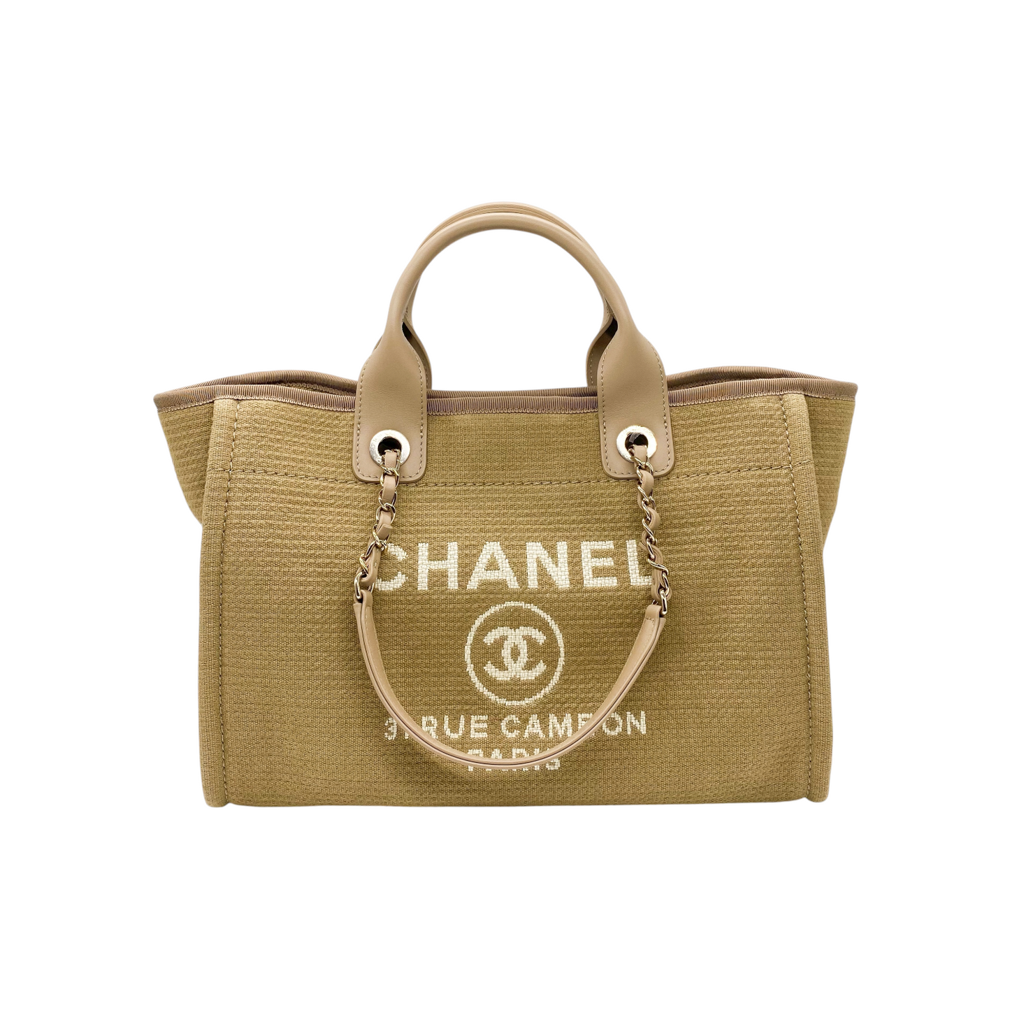 Chanel Khaki Small Deauville
